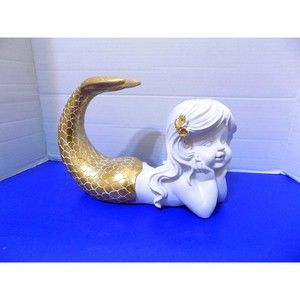 NEW Little Mermaid Sculpture Figurine Nautical Coastal Home Decor